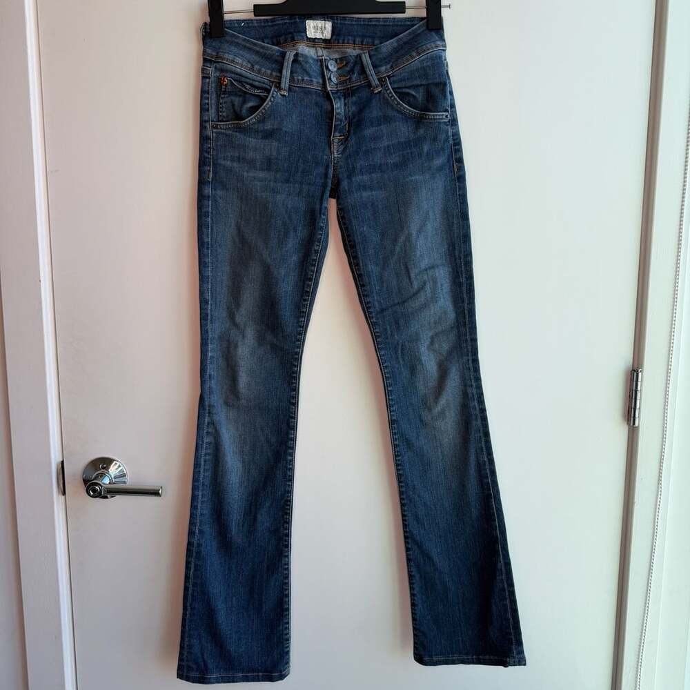 Hudson Jeans Beth Baby Boot Size 26 Dark Wash Low Rise Denim